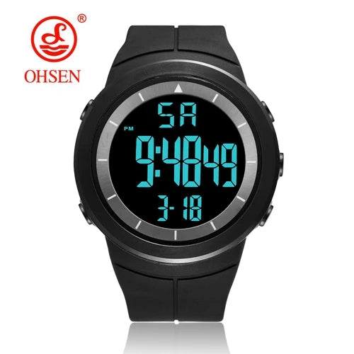 Black Tactical Digital Watch