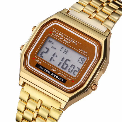Gold Sport Digital Watch