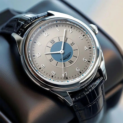 Executive Leather Quartz Watch