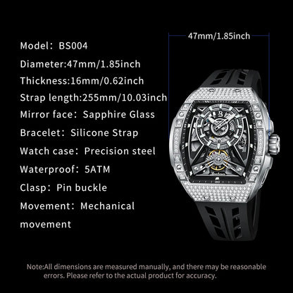 Diamond Tonneau Sport Watch