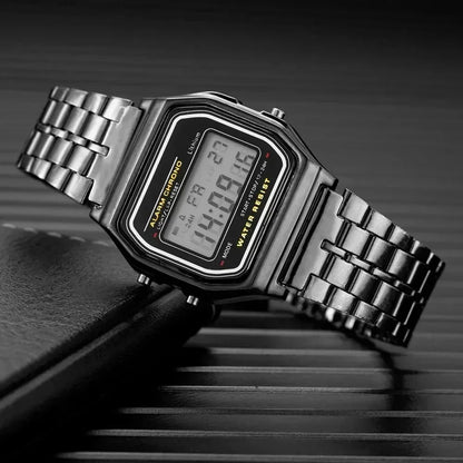 Gold Sport Digital Watch