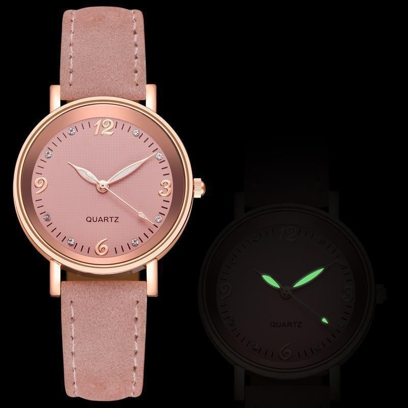 Luxe Leather Bracelet Watch