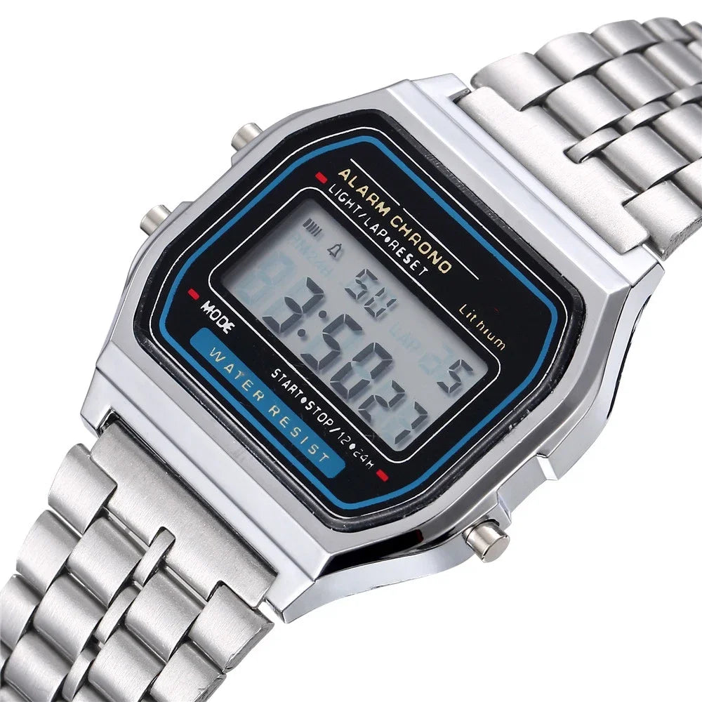 Gold Sport Digital Watch