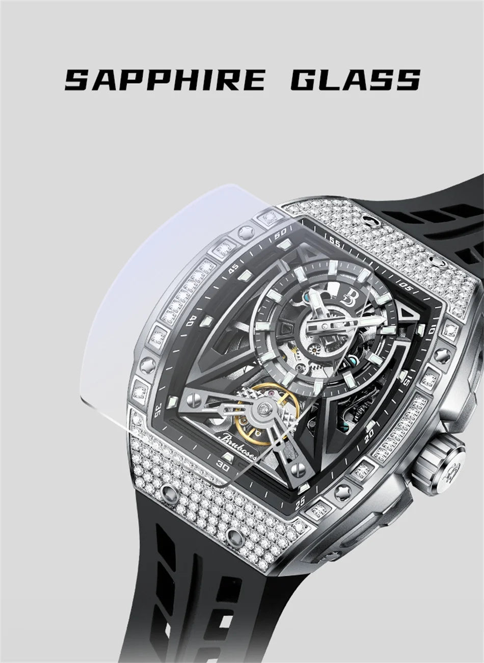 Diamond Tonneau Sport Watch