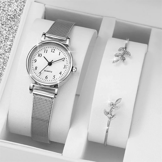 Chic Bracelet Watch Set