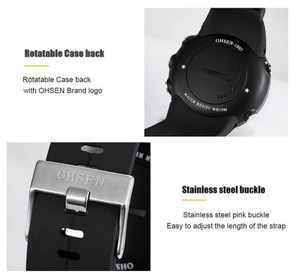 Black Tactical Digital Watch