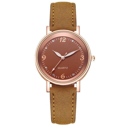 Luxe Leather Bracelet Watch