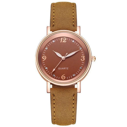 Luxe Leather Bracelet Watch