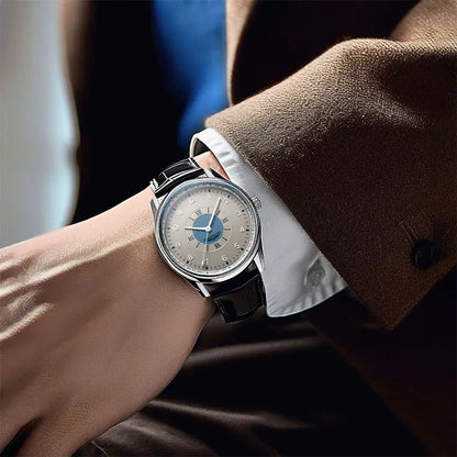 Executive Leather Quartz Watch