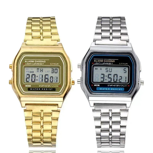 Gold Sport Digital Watch