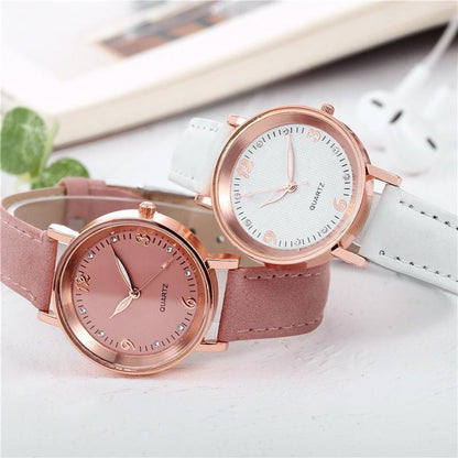 Luxe Leather Bracelet Watch