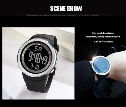Black Tactical Digital Watch