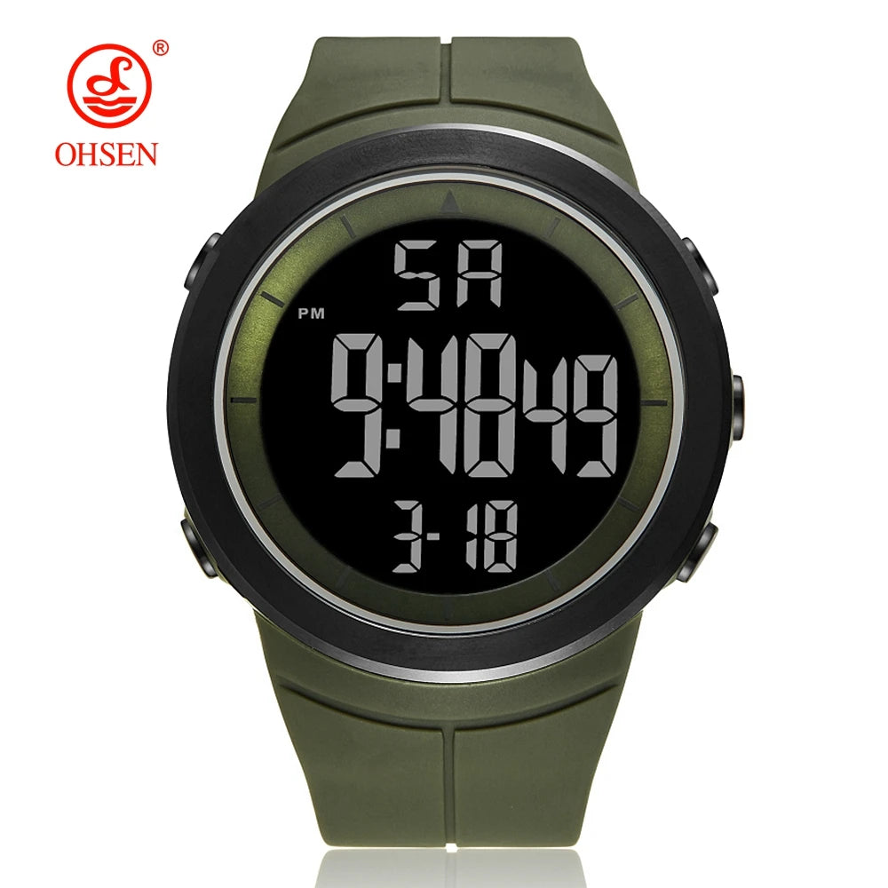 Black Tactical Digital Watch
