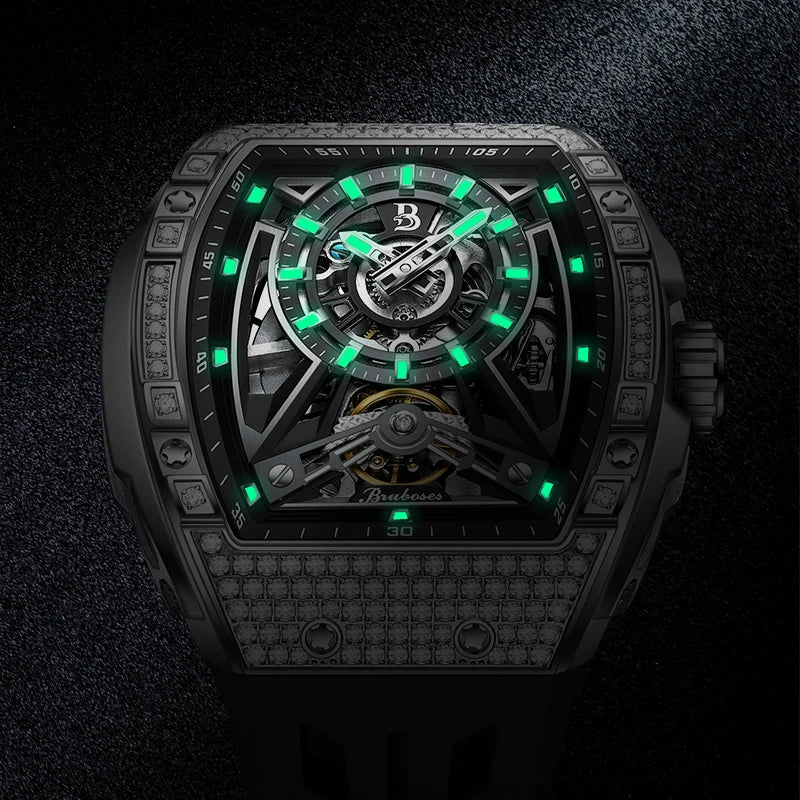 Diamond Tonneau Sport Watch