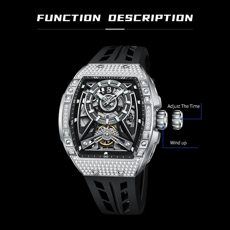 Diamond Tonneau Sport Watch