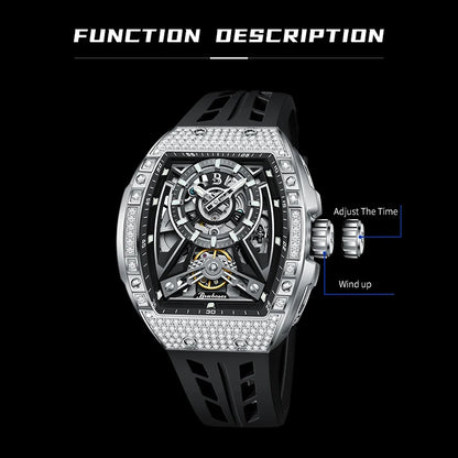 Diamond Tonneau Sport Watch