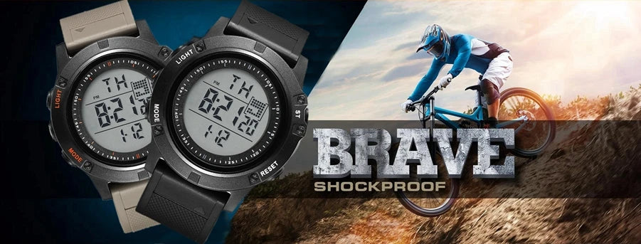 Black Tactical Digital Watch