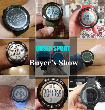Black Tactical Digital Watch