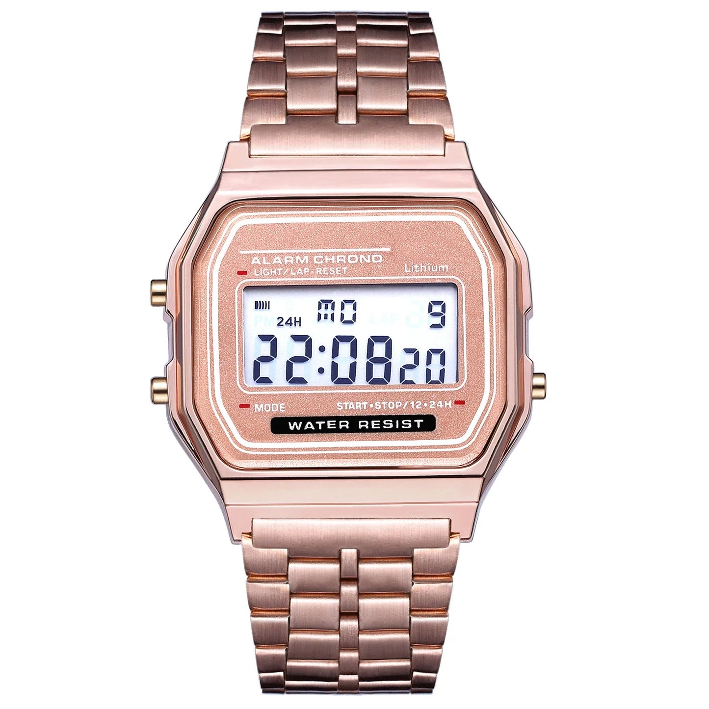 Gold Sport Digital Watch