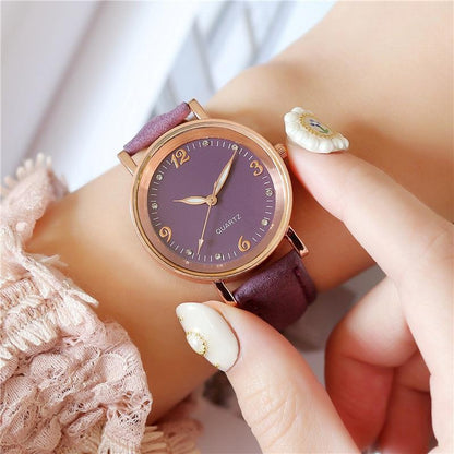 Luxe Leather Bracelet Watch