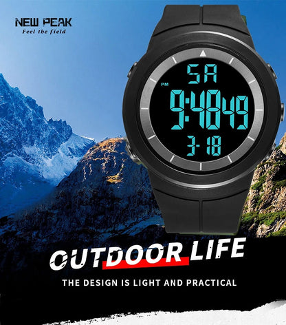 Black Tactical Digital Watch