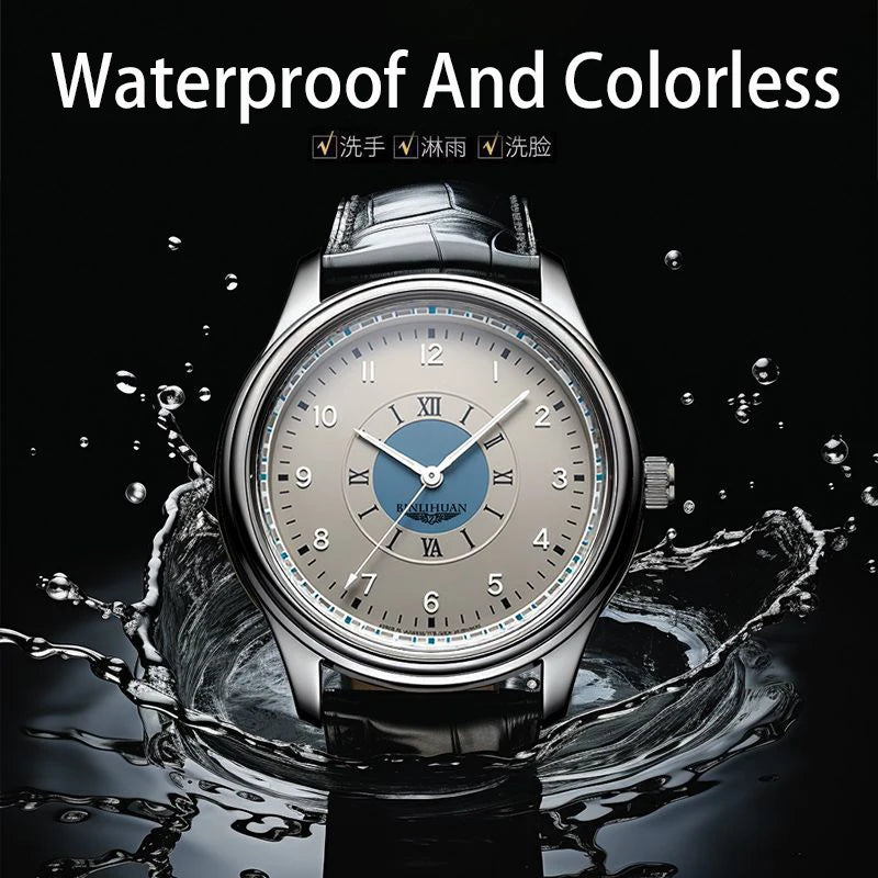 Executive Leather Quartz Watch