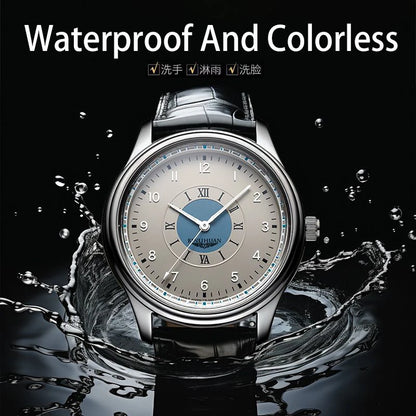Executive Leather Quartz Watch
