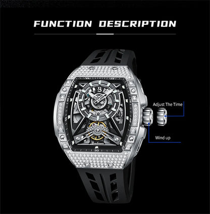 Diamond Tonneau Sport Watch