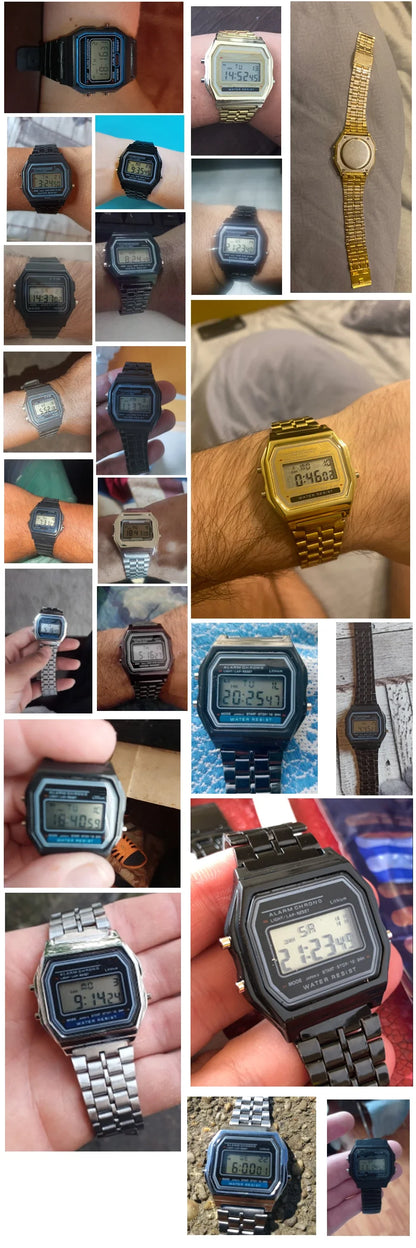 Gold Sport Digital Watch