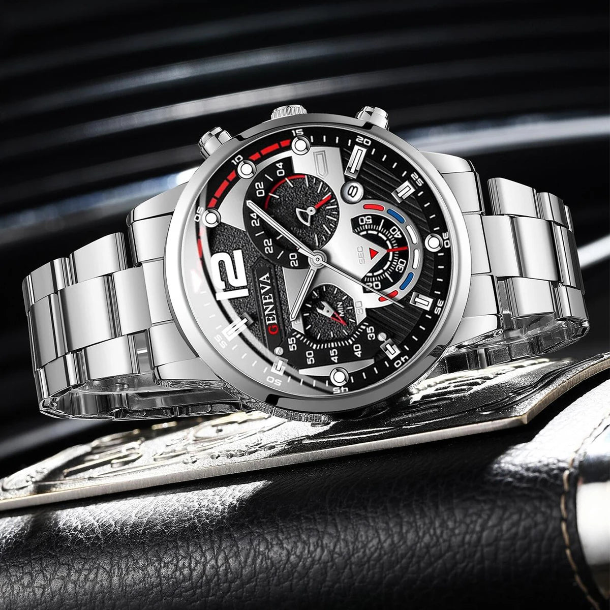 Steel Calendar Quartz Watch