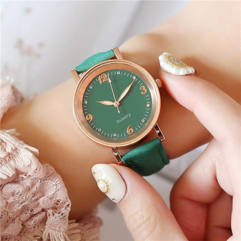 Luxe Leather Bracelet Watch
