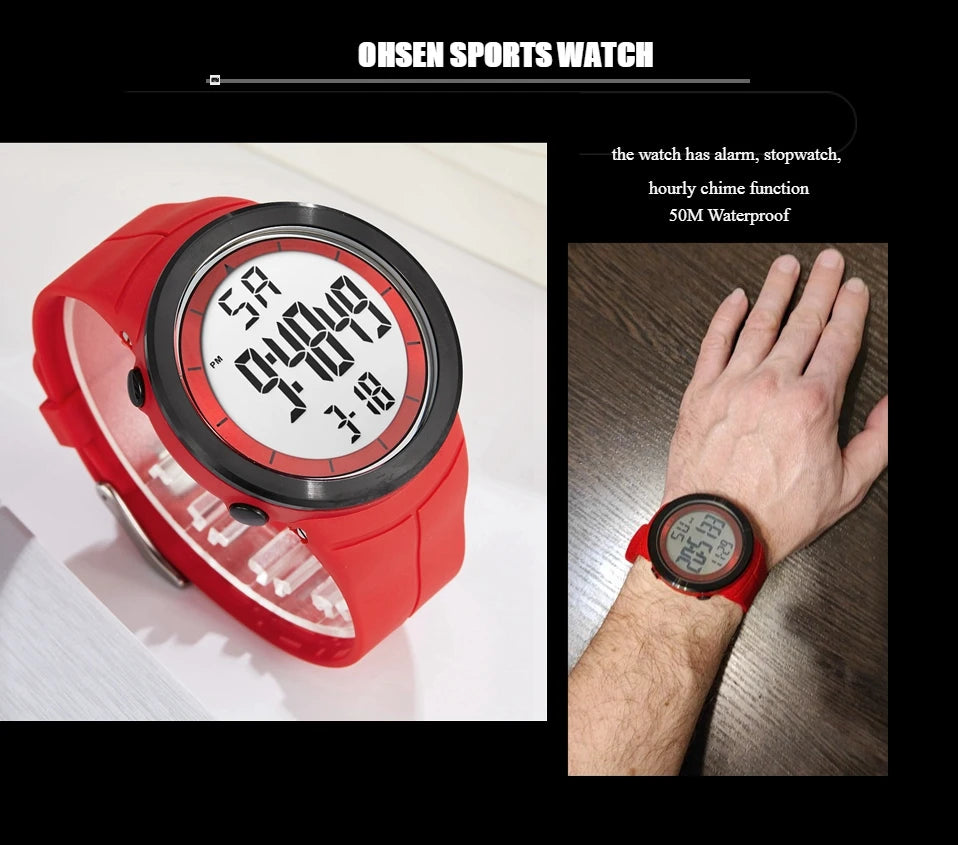 Black Tactical Digital Watch