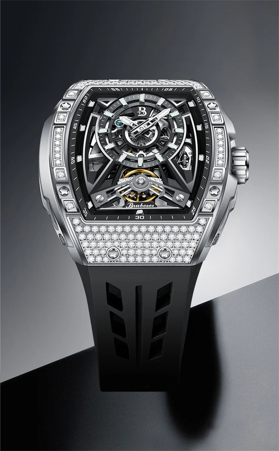 Diamond Tonneau Sport Watch