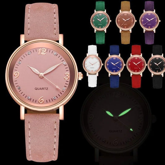 Luxe Leather Bracelet Watch
