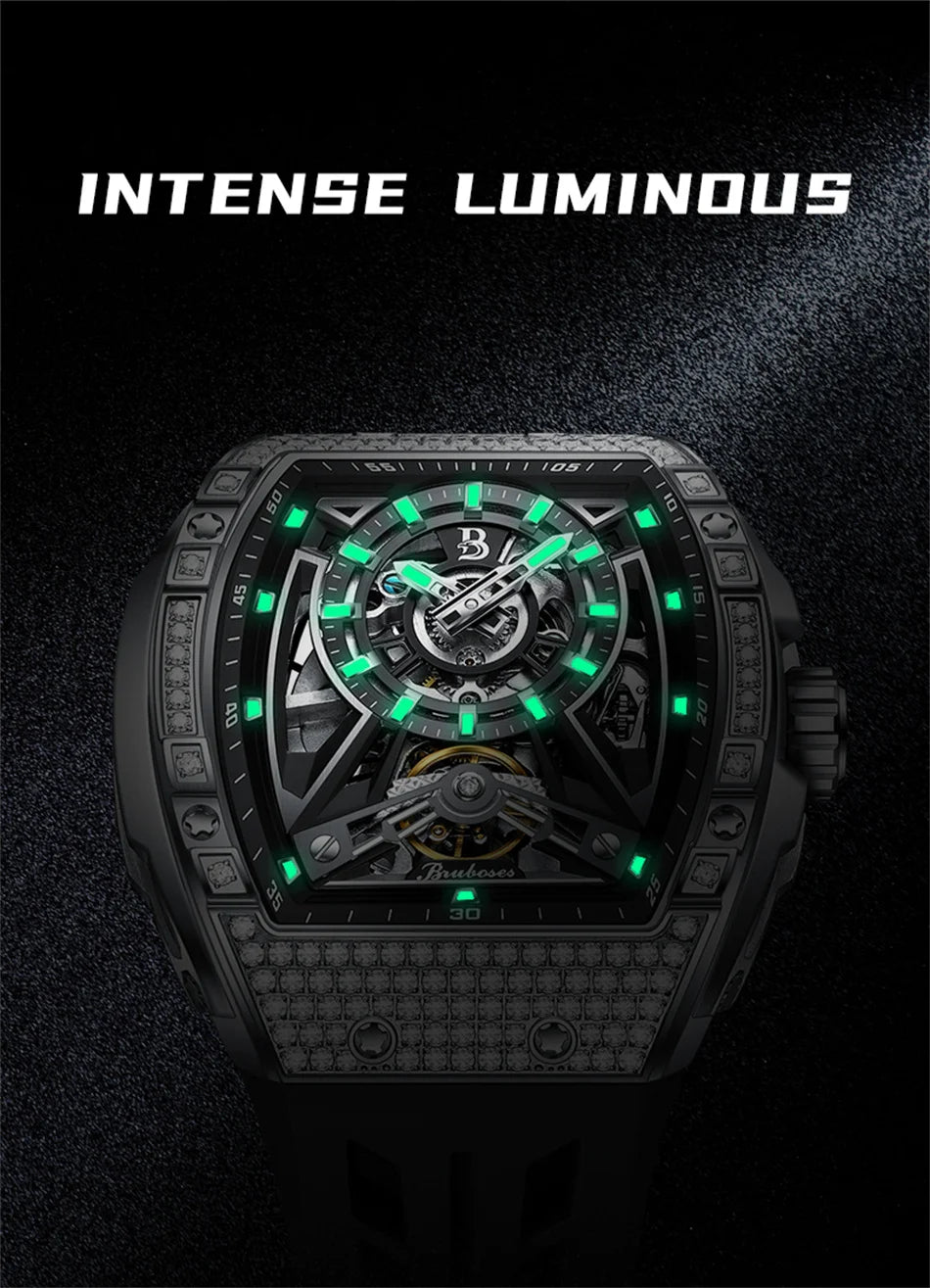 Diamond Tonneau Sport Watch