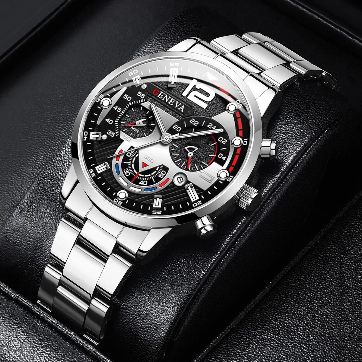 Steel Calendar Quartz Watch