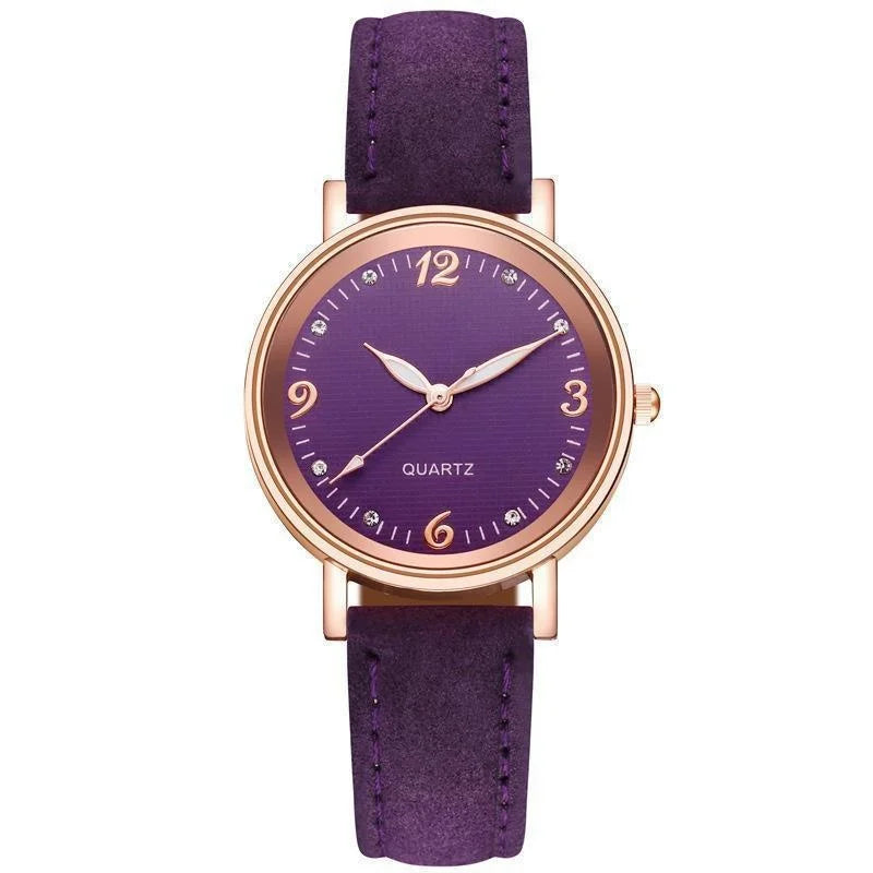 Luxe Leather Bracelet Watch