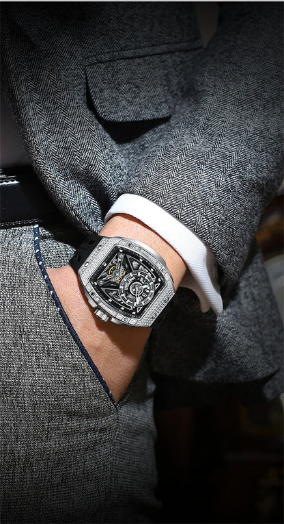 Diamond Tonneau Sport Watch