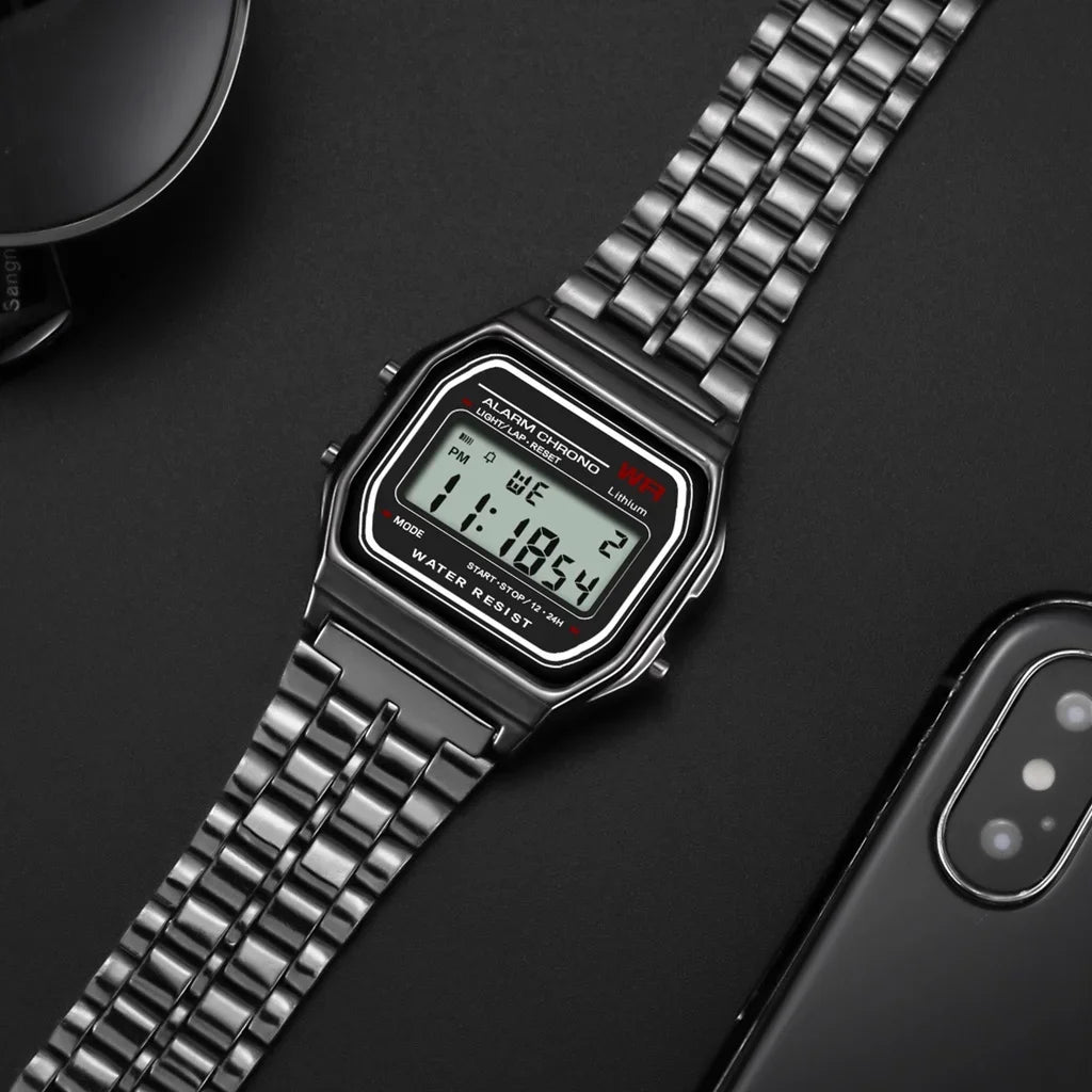 Gold Sport Digital Watch