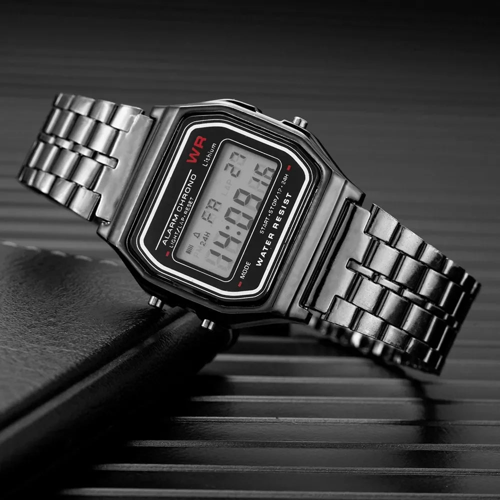 Gold Sport Digital Watch