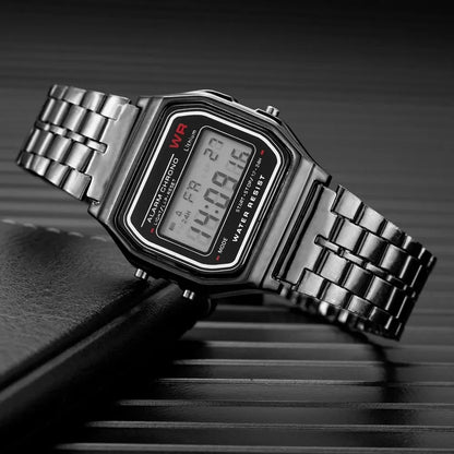 Gold Sport Digital Watch