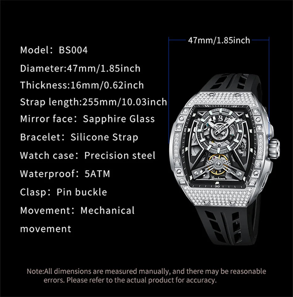 Diamond Tonneau Sport Watch