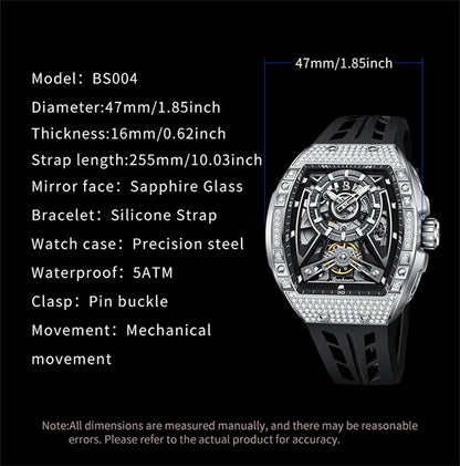 Diamond Tonneau Sport Watch