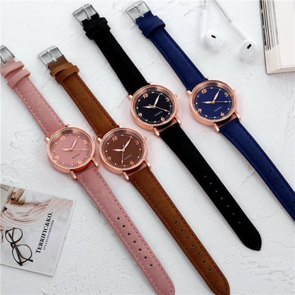 Luxe Leather Bracelet Watch