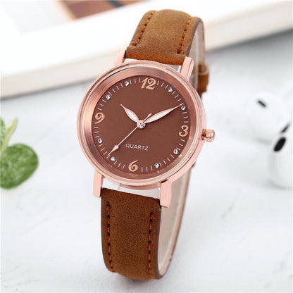 Luxe Leather Bracelet Watch