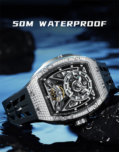 Diamond Tonneau Sport Watch